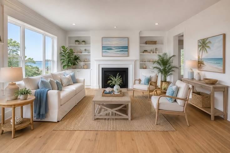 The Art of Coastal Interior Design: Creating Elegant, Light-Filled Living Spaces